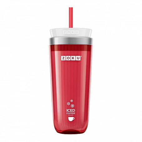 Стакан для охлаждения напитков Iced Coffee Maker, красный